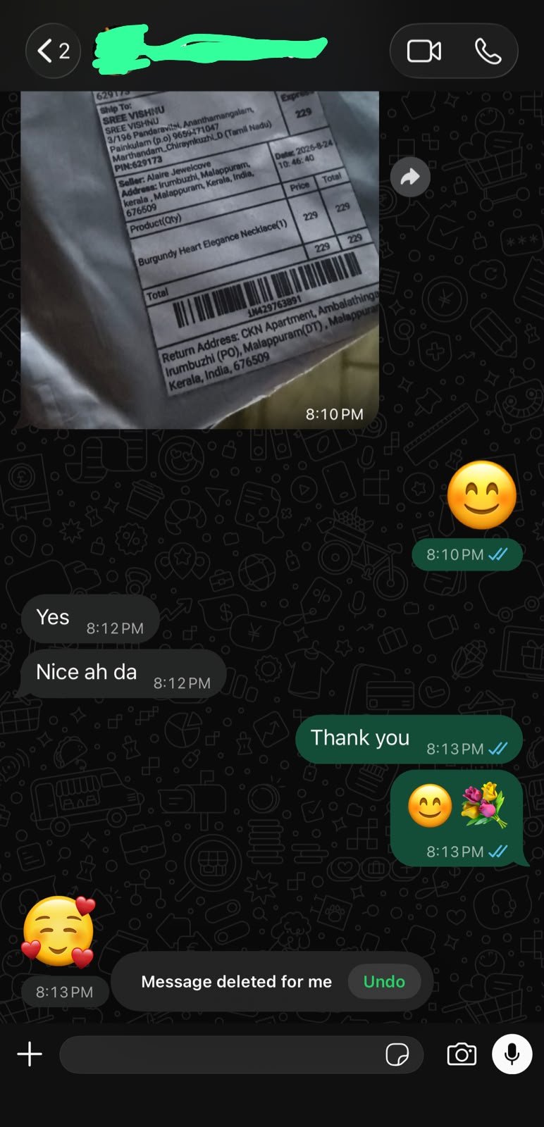 Customer review screenshot