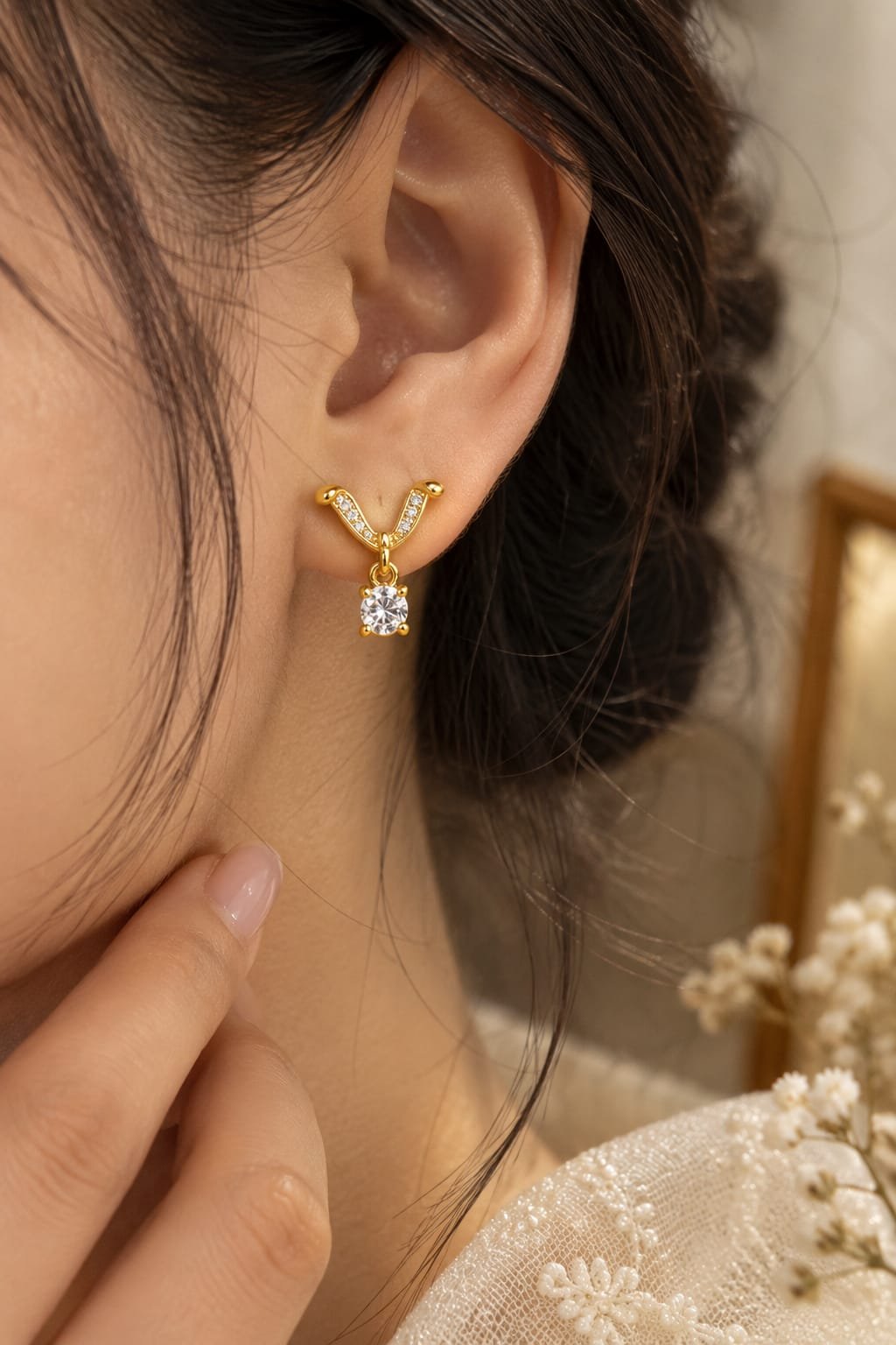 Earring close-up